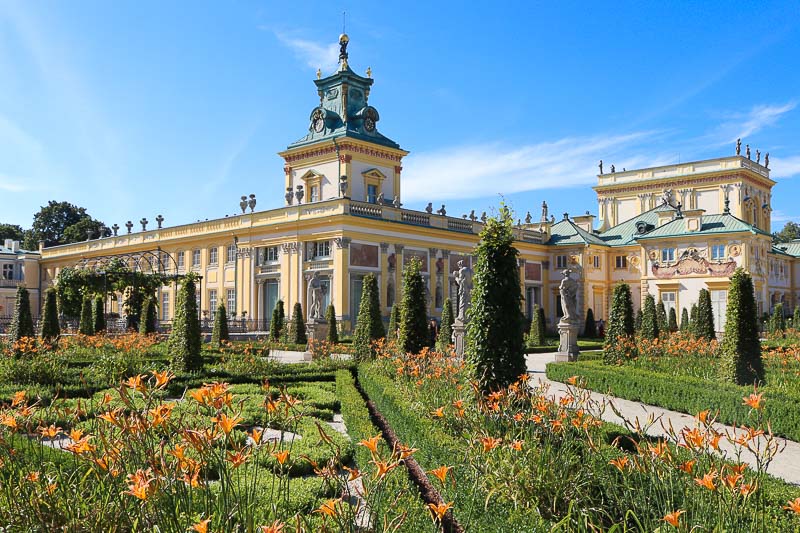 pałac w Wilanowie ogród barokowy
