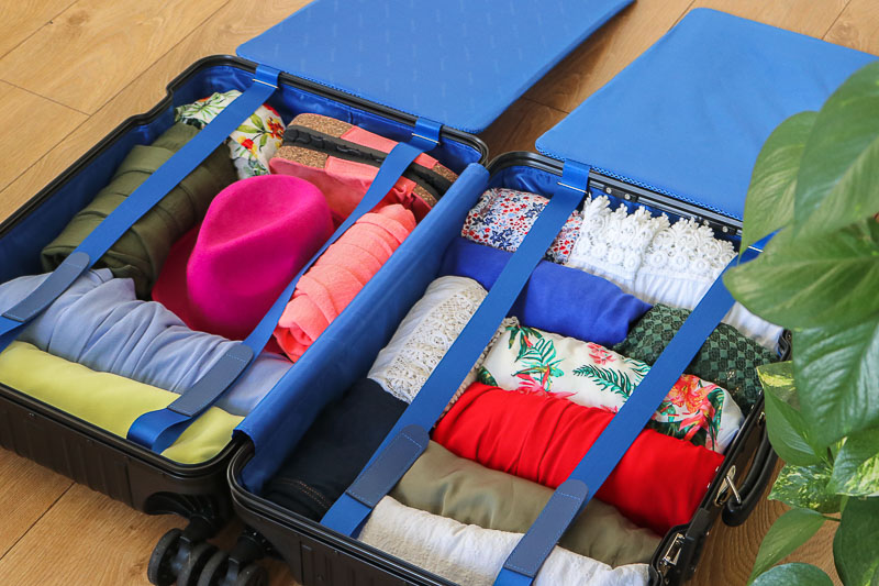 jak spakować walizkę rolowanie ubrań