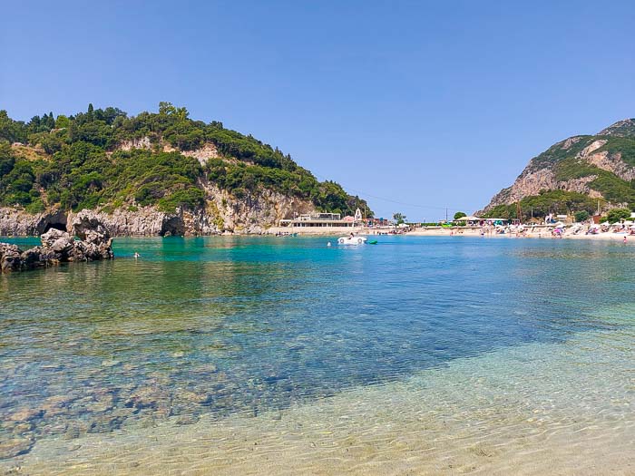 plaże na Korfu