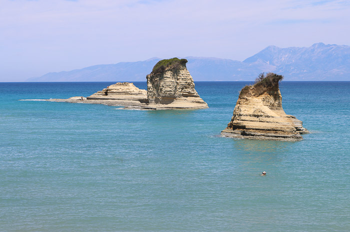 plaże na Korfu 