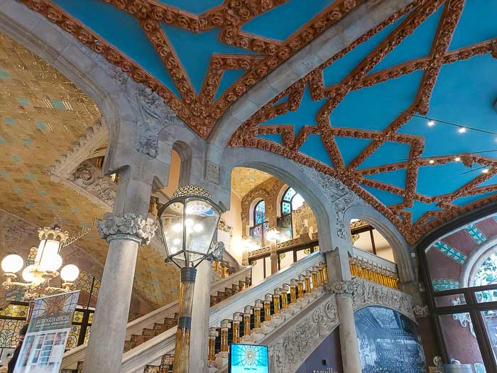 Pałac Muzyki Katalońskiej wnętrza