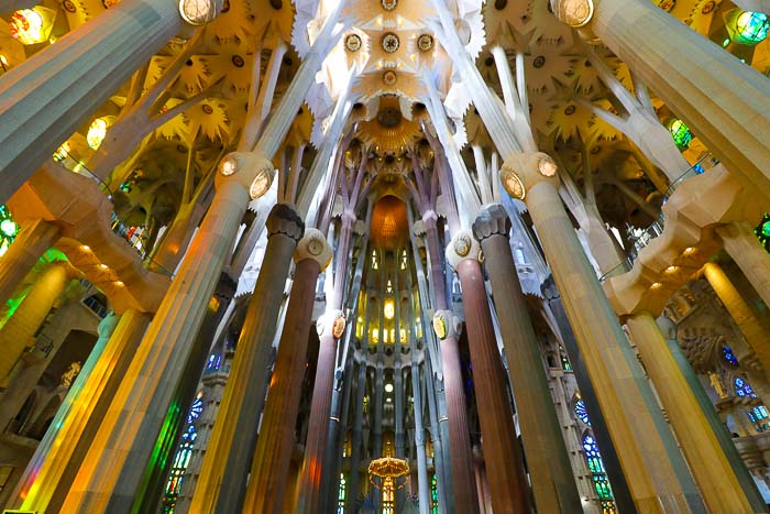 Sagrada Familia wnętrza