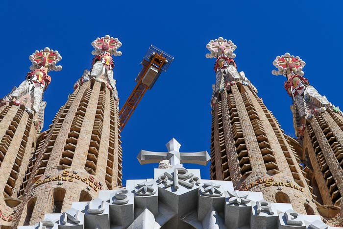 wieże Sagrada Familia Fasada Męki
