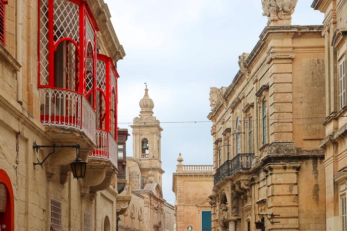 Mdina Malta budynki