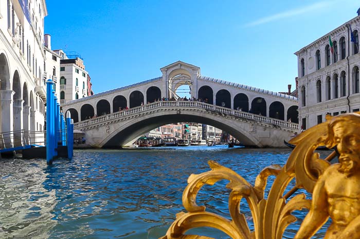 gondole Wenecja Most Rialto