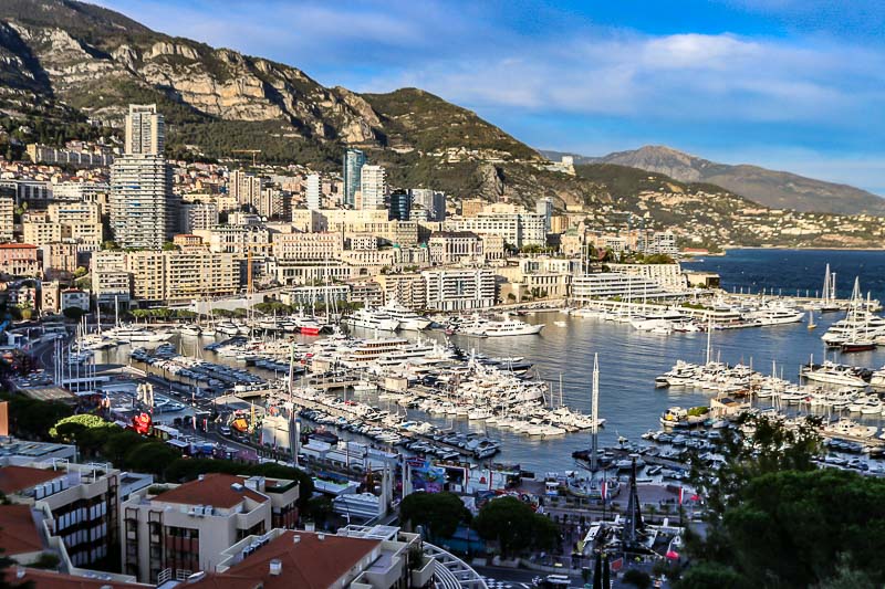 Monako punkt widokowy na port