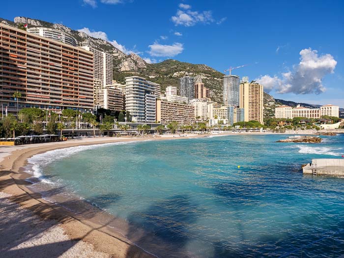 miasta na Lazurowym Wybrzeżu Monako plaża